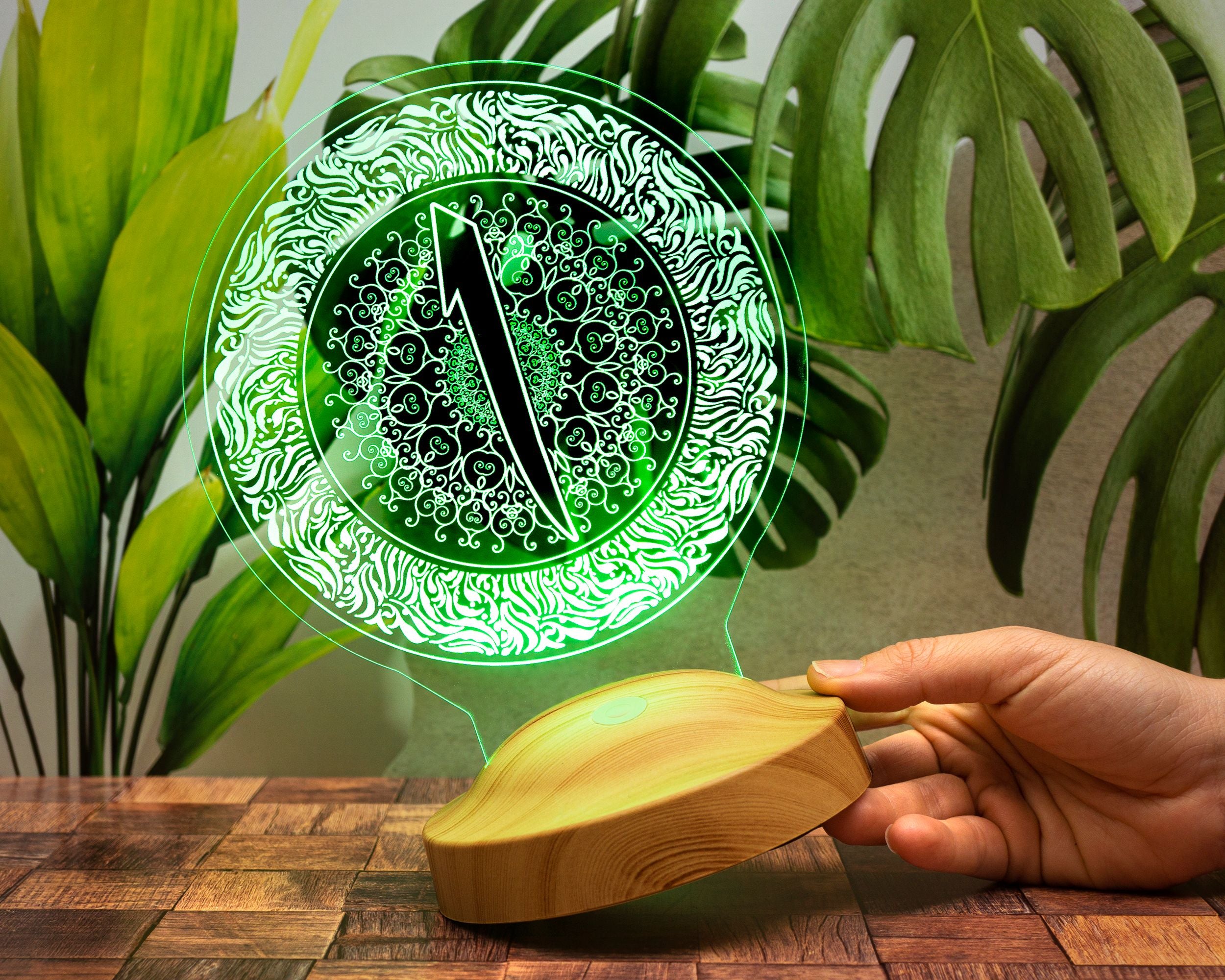 Elif Ramadan Deko Islamische Eid Mubarak Dekoration 3D Led Lampe