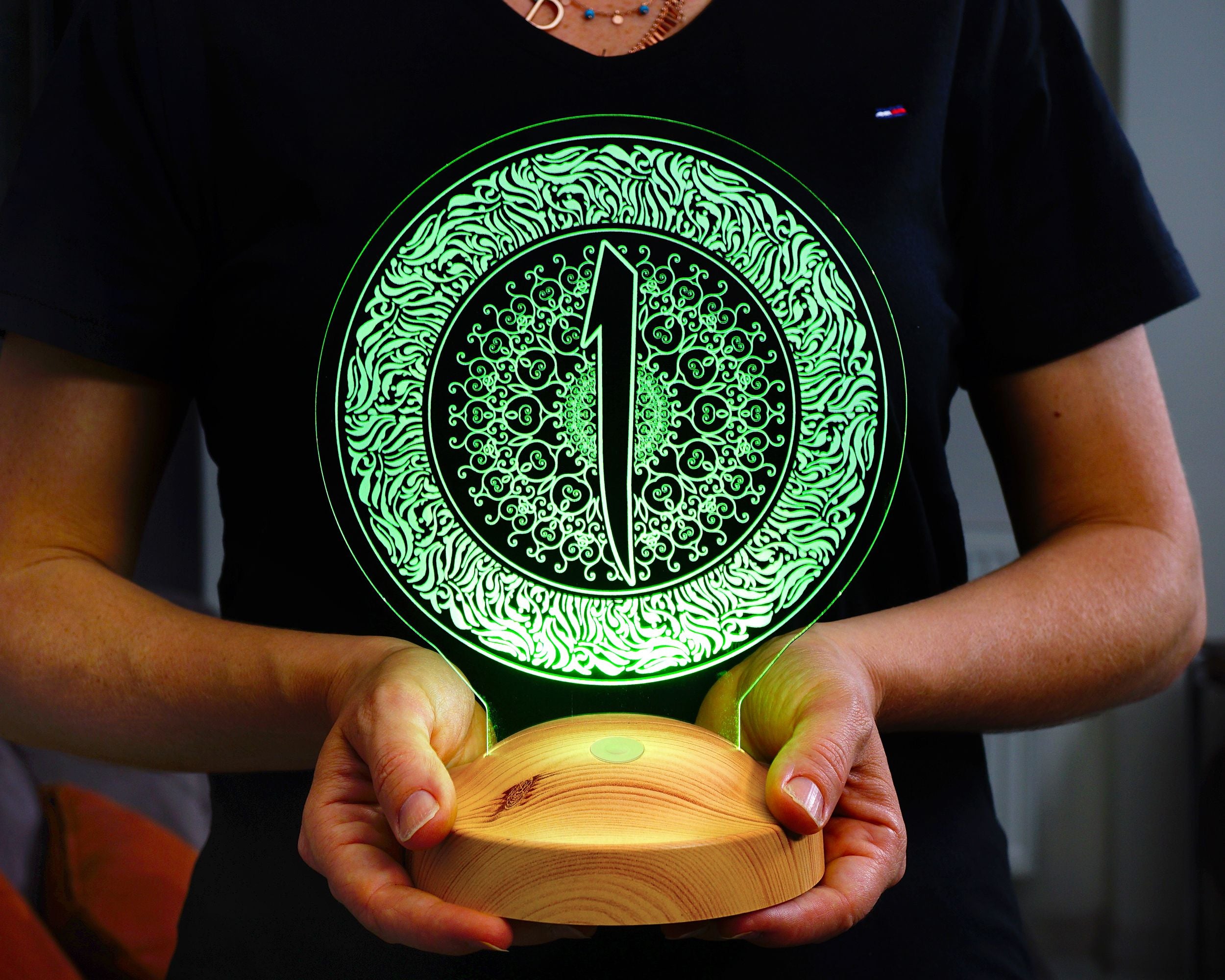 Elif Ramadan Deko Islamische Eid Mubarak Dekoration 3D Led Lampe