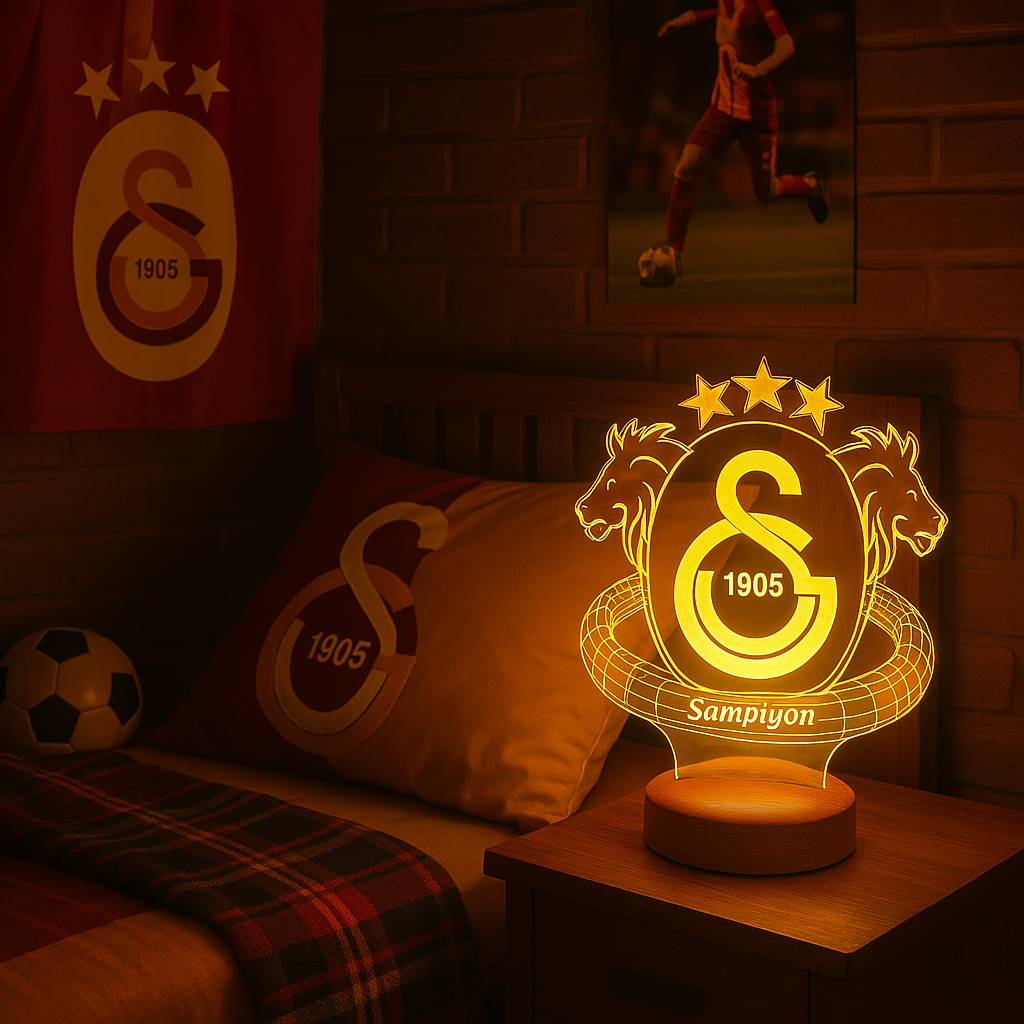 Galatasaray Personalisierte Lampe mit Wunschtext