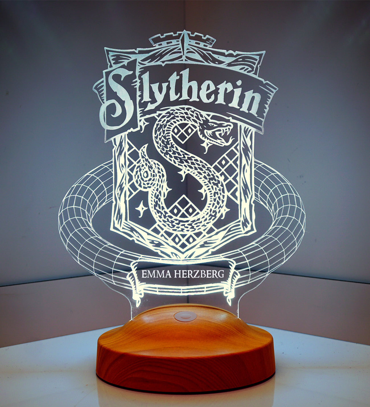 Slytherin Harry Potter Hogwarts Personalisierte Geschenke Lampe mit Geschenkbox