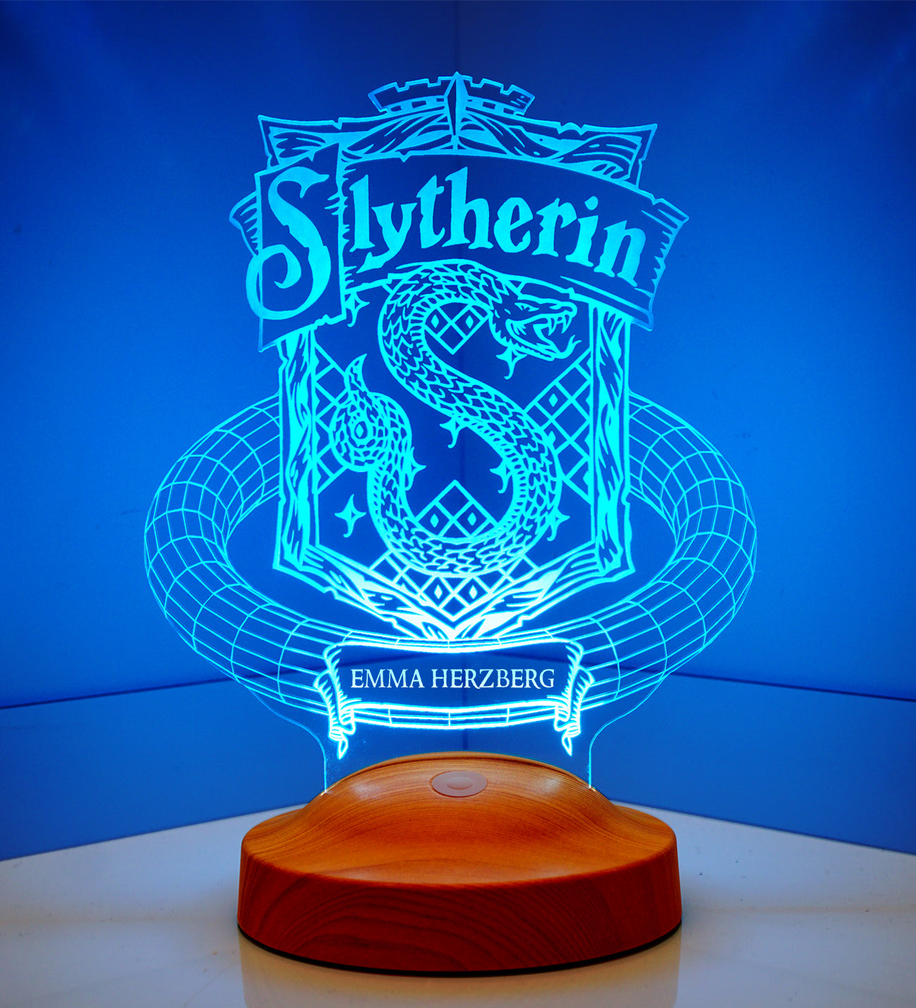 Slytherin Harry Potter Hogwarts Personalisierte Geschenke Lampe mit Geschenkbox