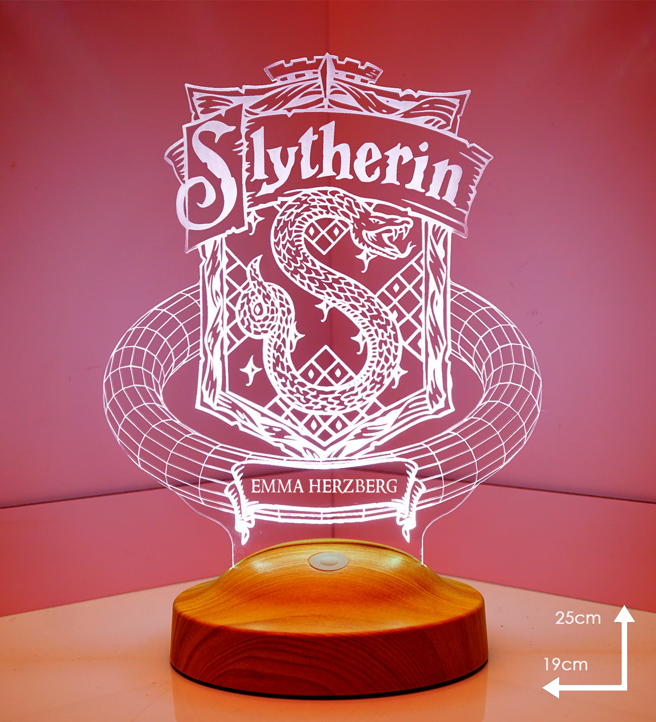 Slytherin Harry Potter Hogwarts Personalisierte Geschenke Lampe mit Geschenkbox
