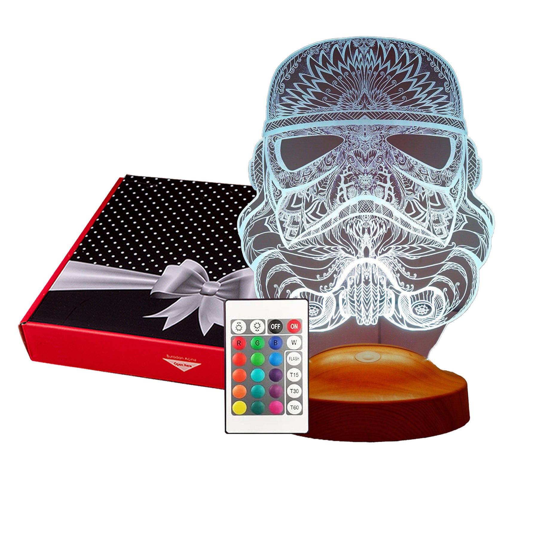 Stormtrooper Lampe 3D Vision LED Nachtlicht