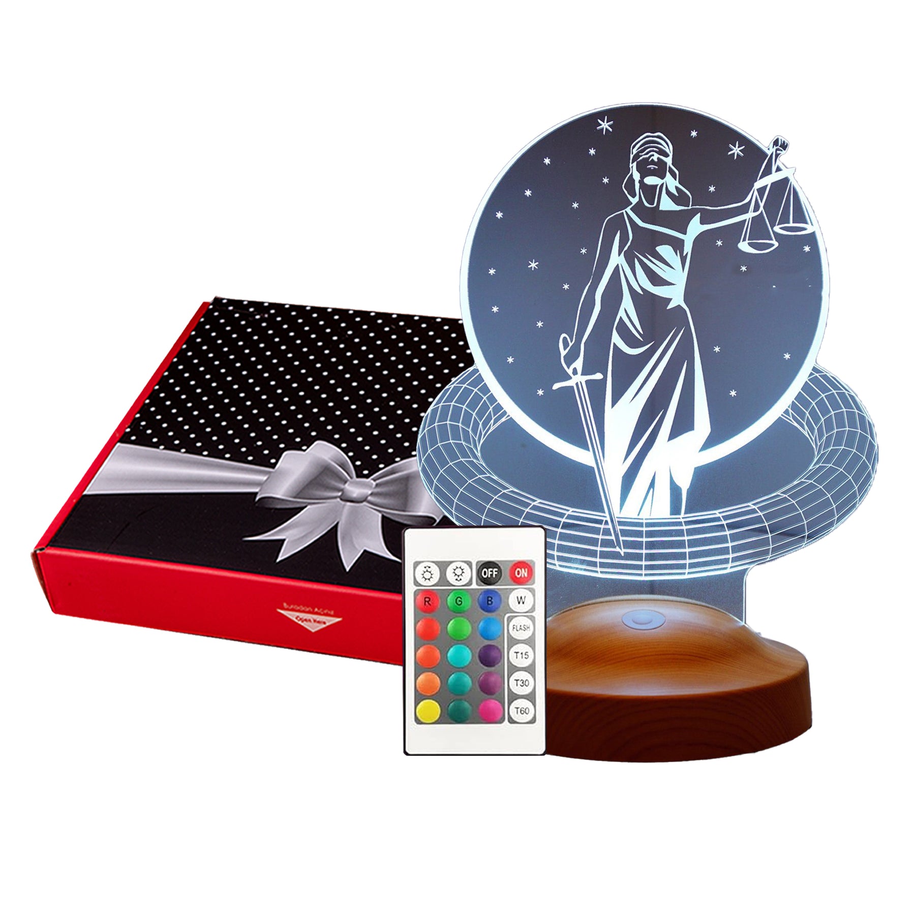 Geschenk für Berufs Einsteiger Anwaltslampe Rechtsanwalt/in Personalisierte Lampe