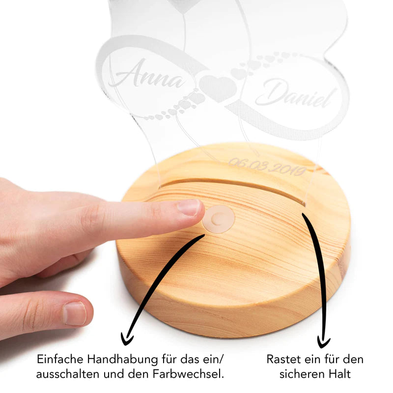 Personalisiertes farbige 3D UV Nachtlicht mit Schmetterling, Schmetterlings-Geschenke, Kinderzimmer-Dekor