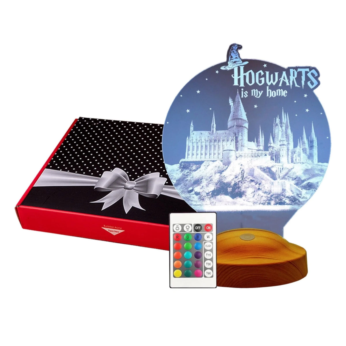Hogwarts Personalisierte Geschenke Lampe mit Gravur