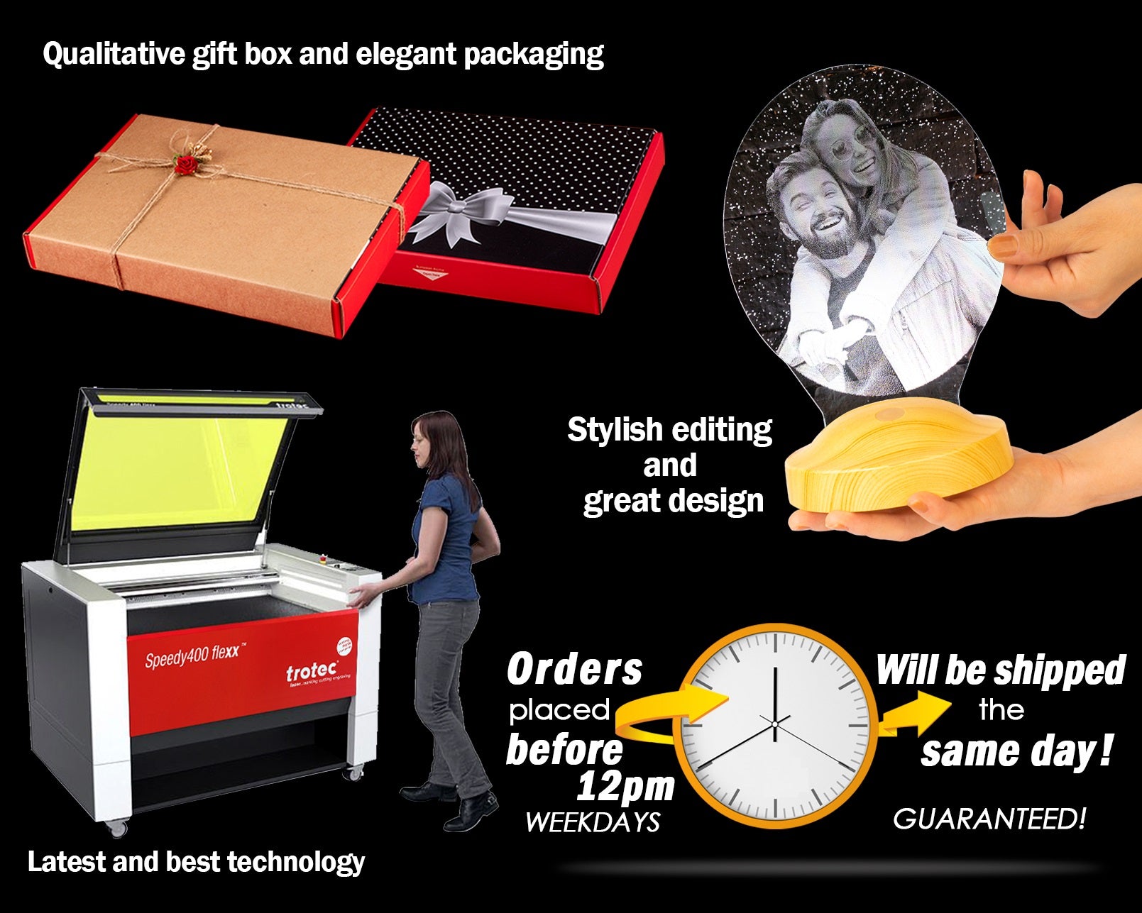 Fotogeschenke mit Wunschtext & eigenes Bild Eiform