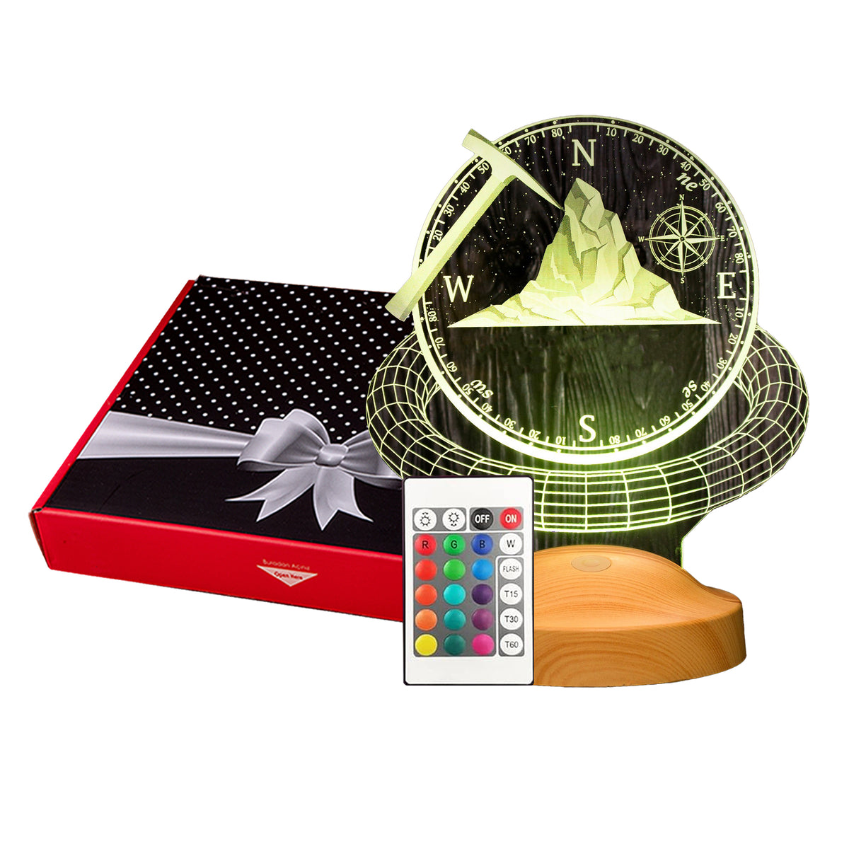 Geologe, Geophysiker Led Lampe mit Namensgravur, Junge Geomorphologen Geschenkidee, Ingenieurgeologie 3D Nachtlicht