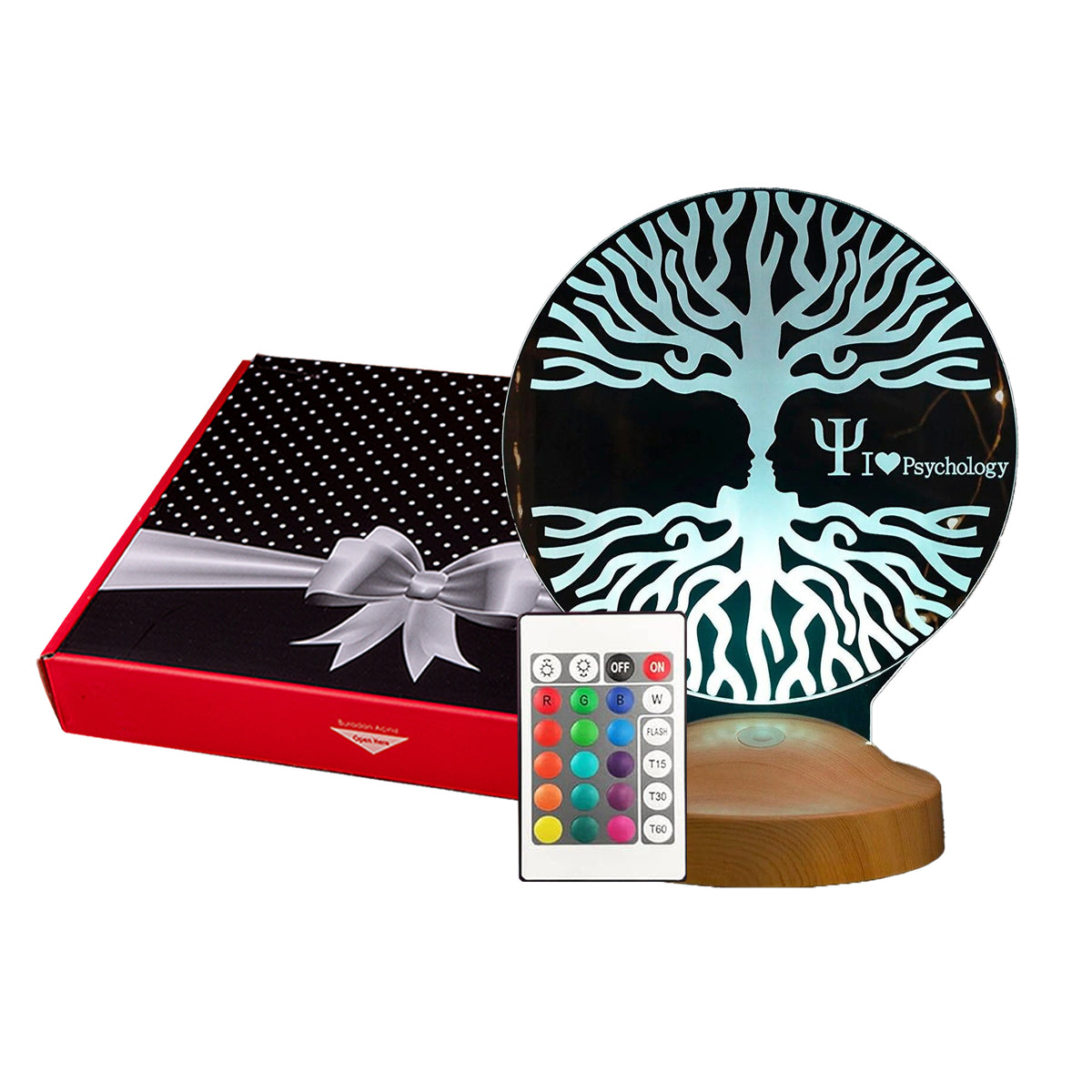 Personalisierte 3D Lampe, Schulpsychologe Geschenk für Studenten, Nachtlicht Geschenk für ihn, Schreibtischlampe Tischlampe