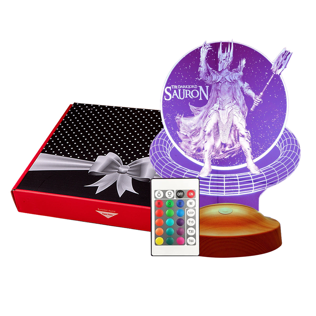 The Lord of the Rings Sauron Herr der Ringe 3D Led-Nachtlicht Jungen Kind Geburtstagsgeschenke Schreibtischlampe Schlafzimmer Taufgeschenk