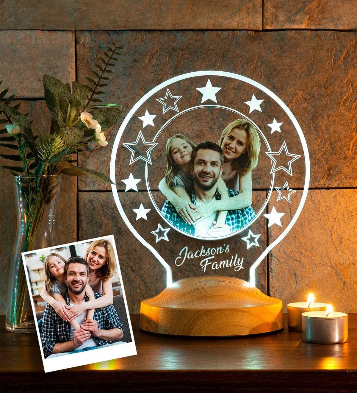 Fotogeschenke mit Wunschtext & eigenes Bild Round