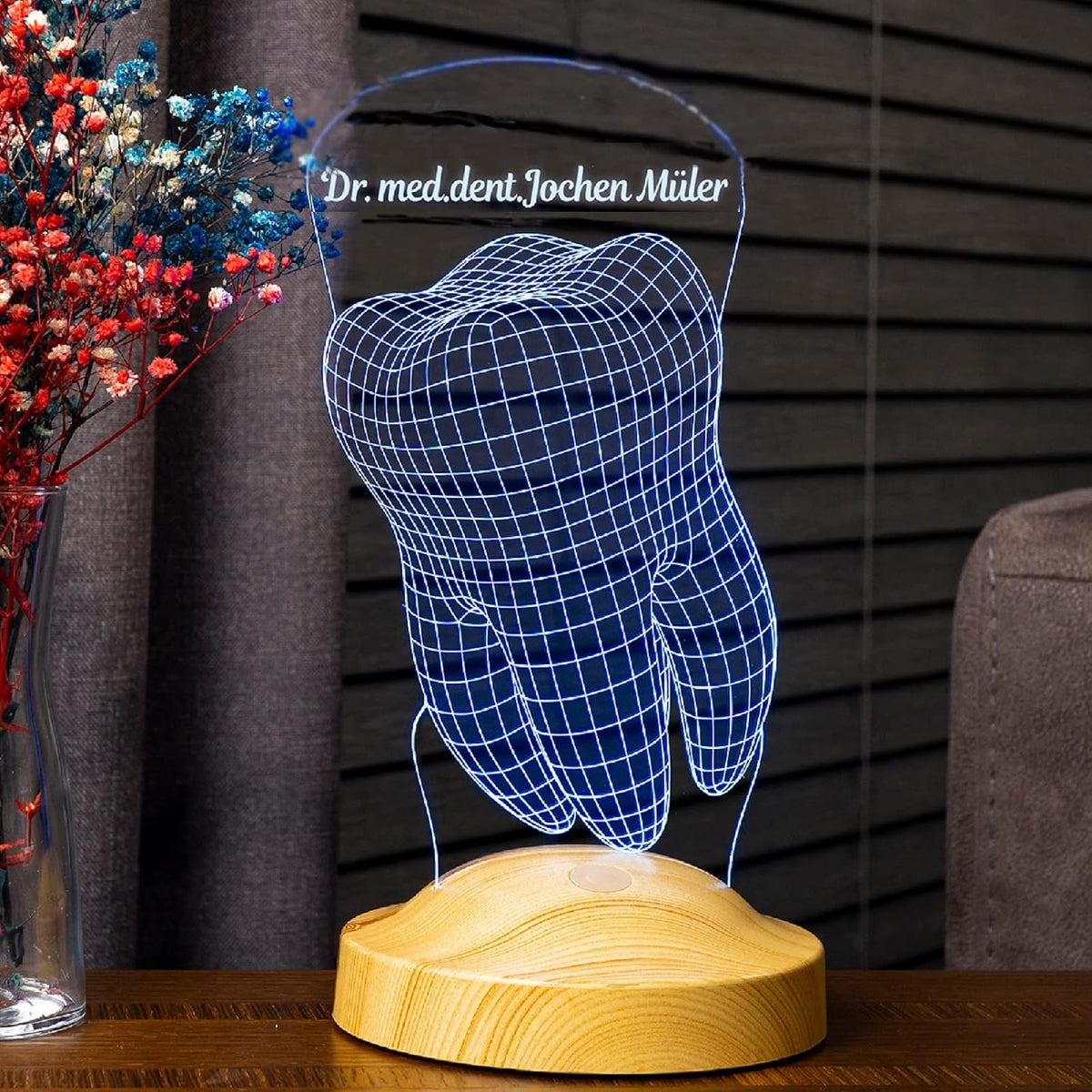 Zahn Geschenke 3D Led Lampe Abschiedsgeschenk für Arbeitskollegen