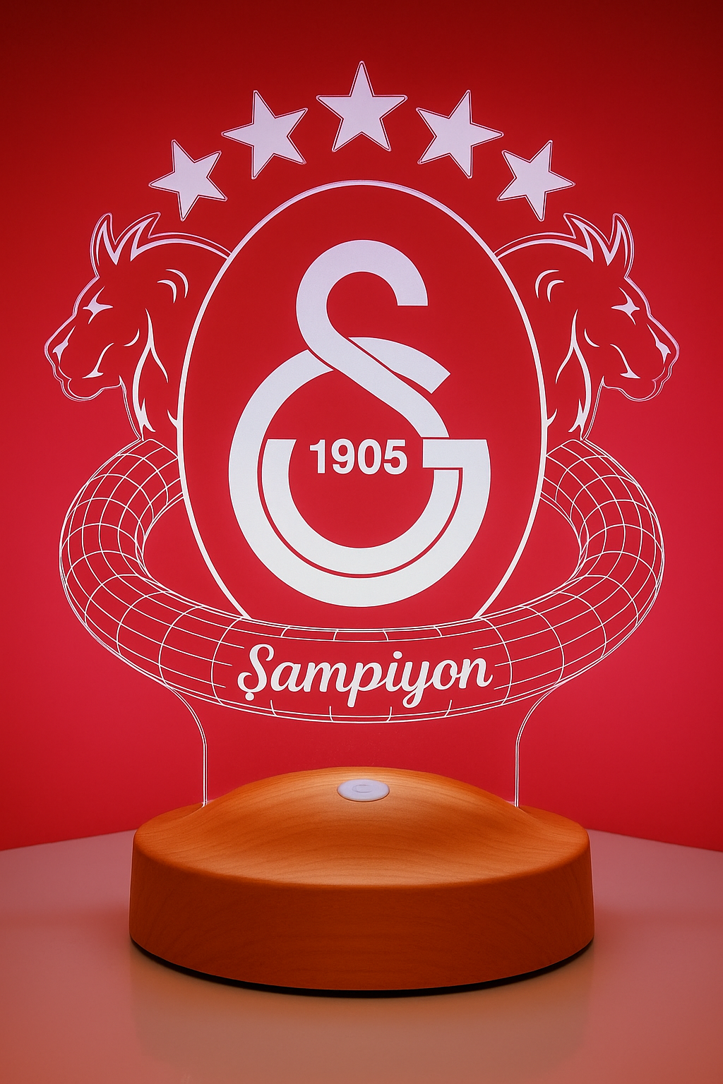 Galatasaray Personalisierte Lampe mit Wunschtext