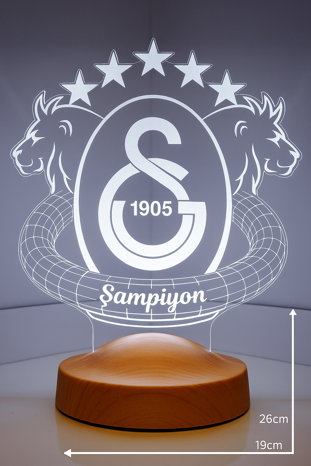 Galatasaray Personalisierte Lampe mit Wunschtext