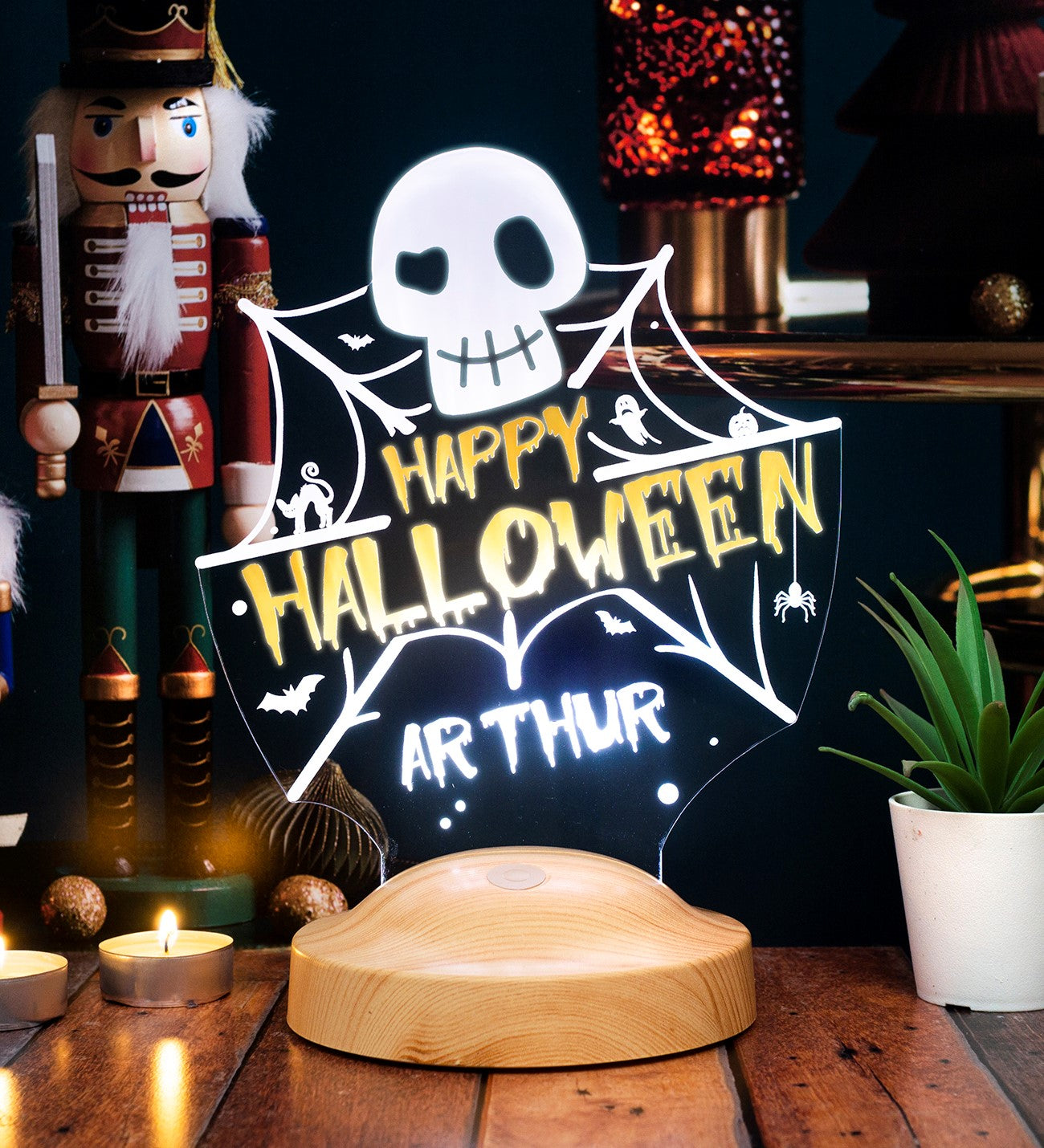 Halloween Totenkopf Lampe Dekor für Halloween Party 3D Lampe