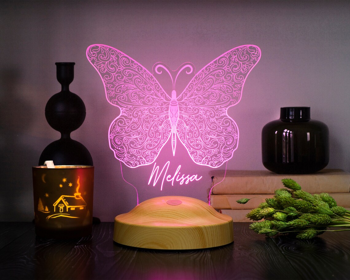 Schmetterlings-Nachtlicht, Schmetterling Led-Lampe