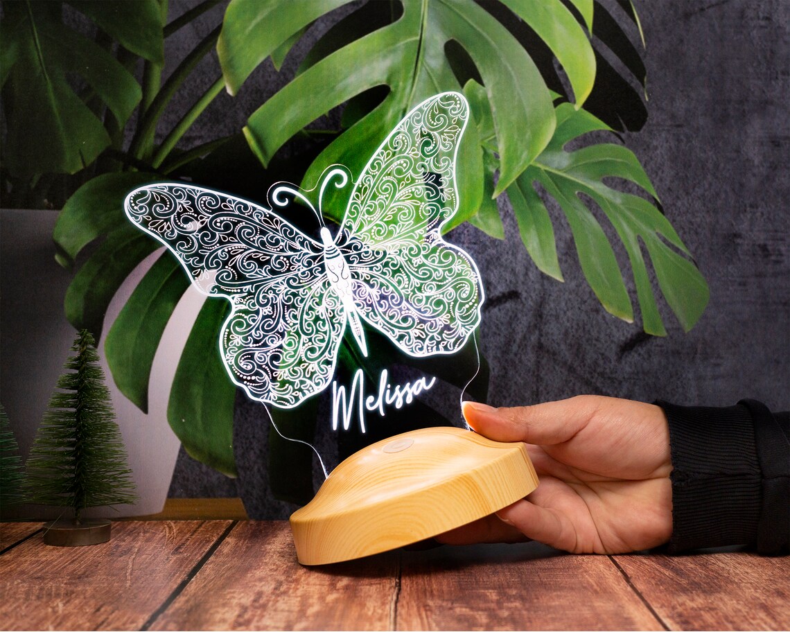 Schmetterlings-Nachtlicht, Schmetterling Led-Lampe