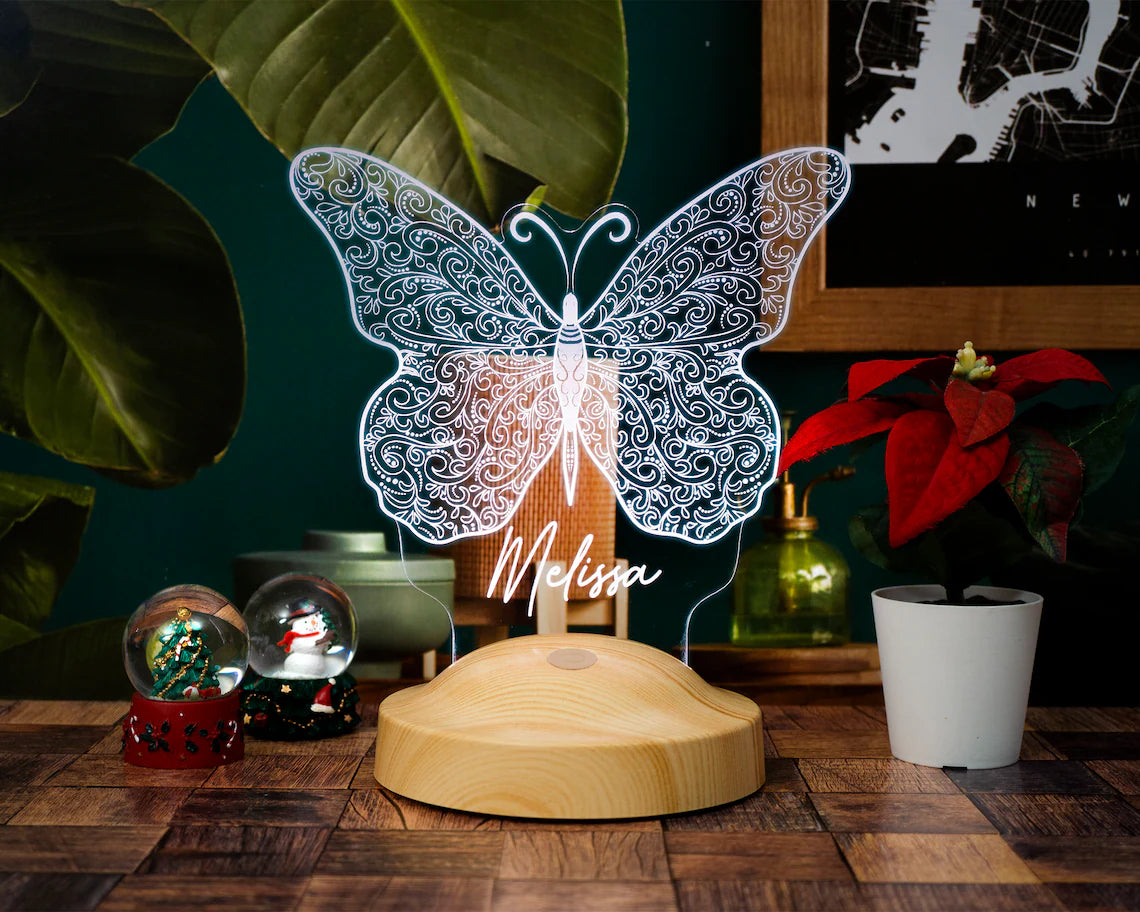 Schmetterlings-Nachtlicht, Schmetterling Led-Lampe