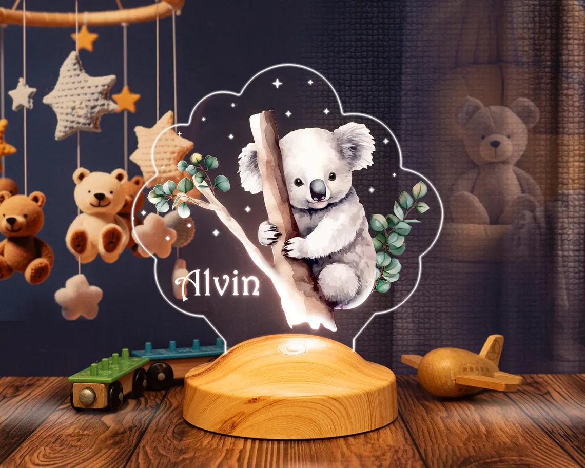 Personalisierte Koala LED Lampe – Das perfekte Geschenk für Jungen & Mädchen