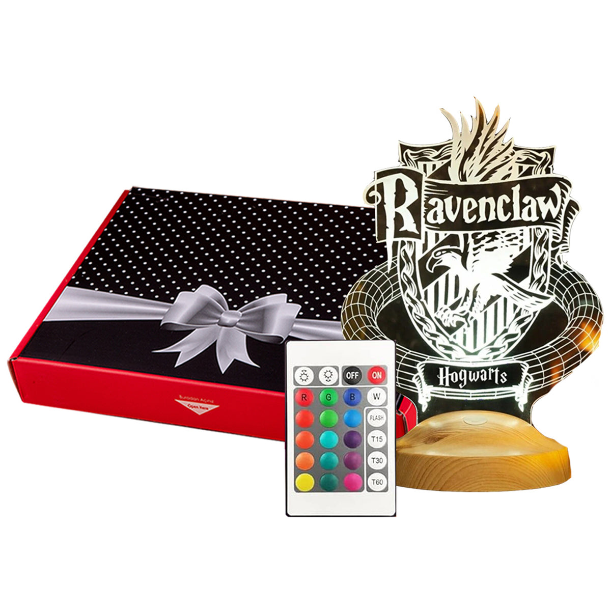 Magische 3D-LED-Lampe im Hausstil – Individuelles Geschenk für Fantasy-Fans