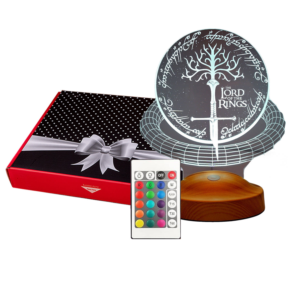 Lord of the Rings Sword 3D HERR DER RINGE Led-Nachtlicht Geschenke Lampe Jungen Kind Geburtstagsgeschenke Lotr Taufgeschenk
