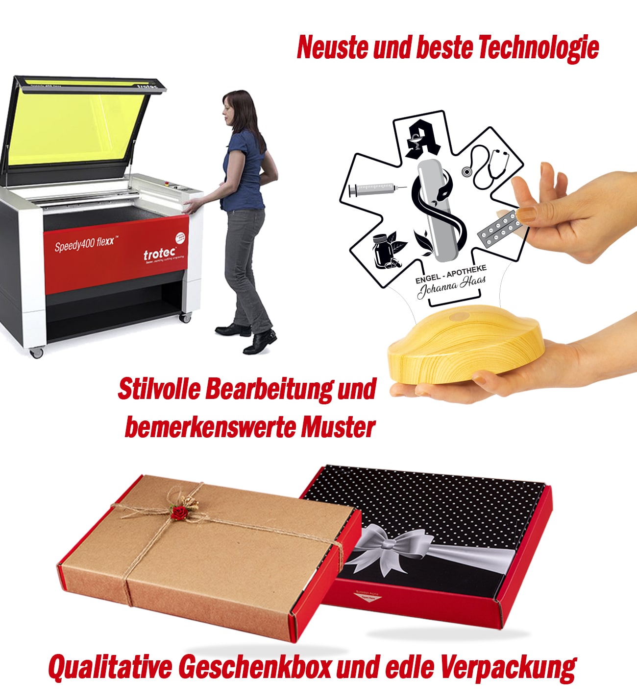 Apotheker Apothekerin Personalisierte Geschenke 3D Led Lampe mit Gravur