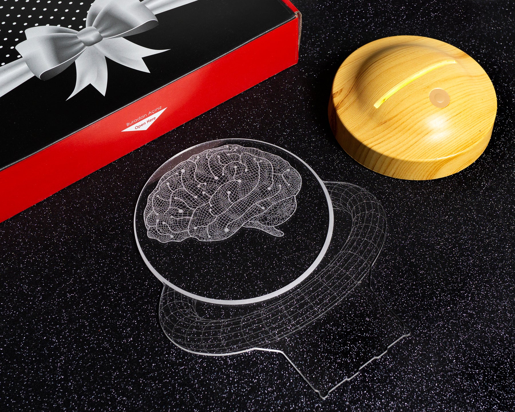 Personalisierte Gehirn 3D-Lampe für Schulpsychologen, Psychologie mit Gravur