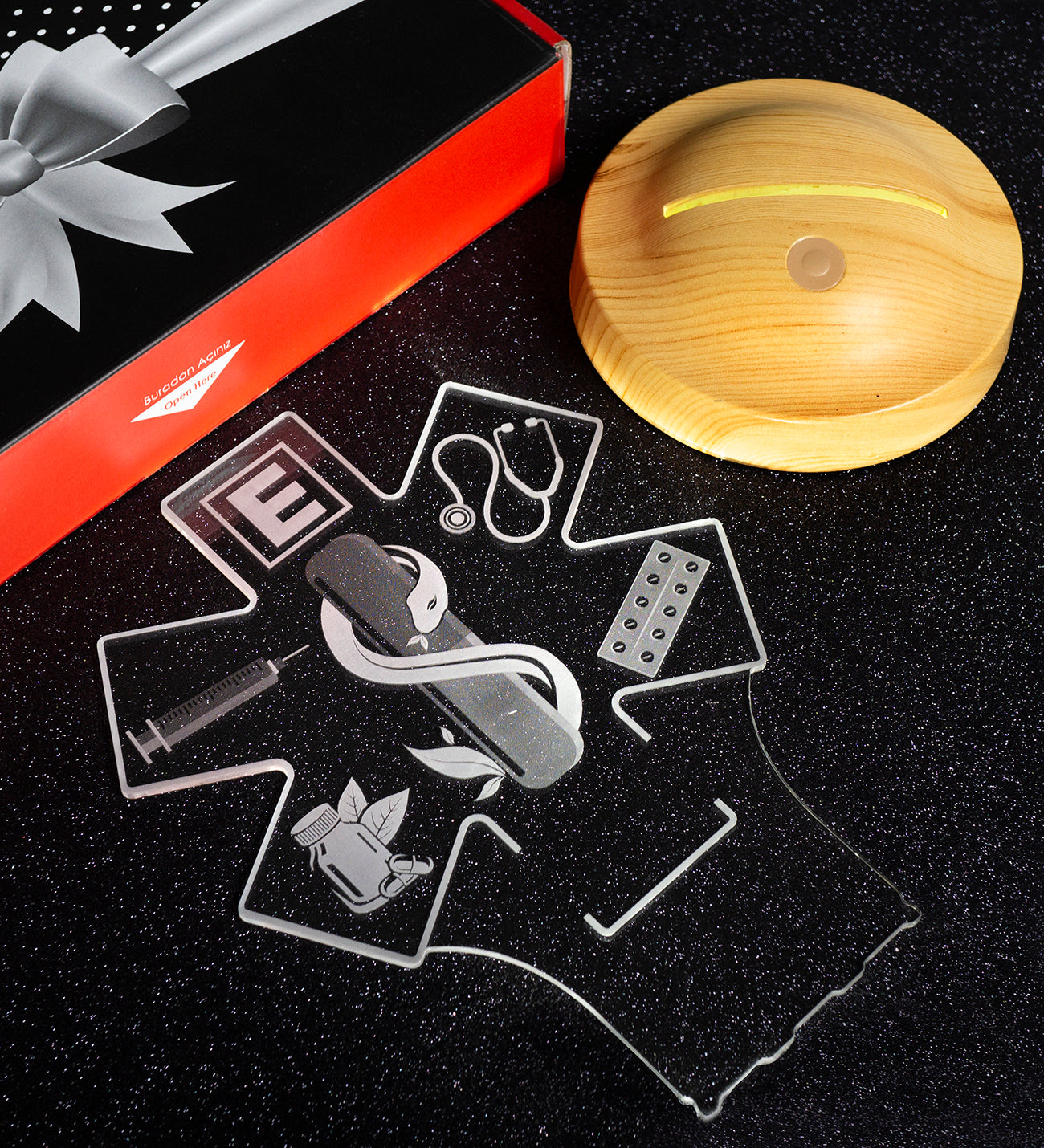 Apotheker Apothekerin Personalisierte Geschenke 3D Led Lampe mit Gravur
