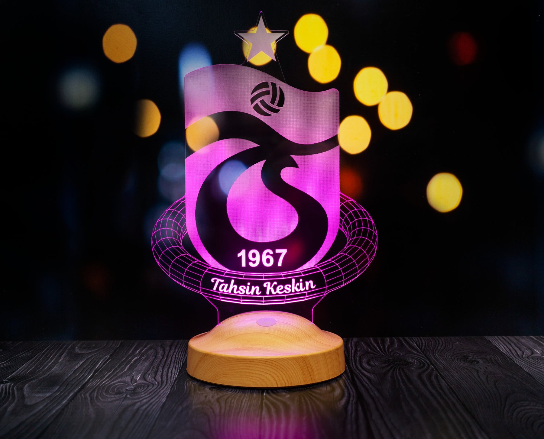 Trabzonspor Personalisierte Lampe mit Wunschtext