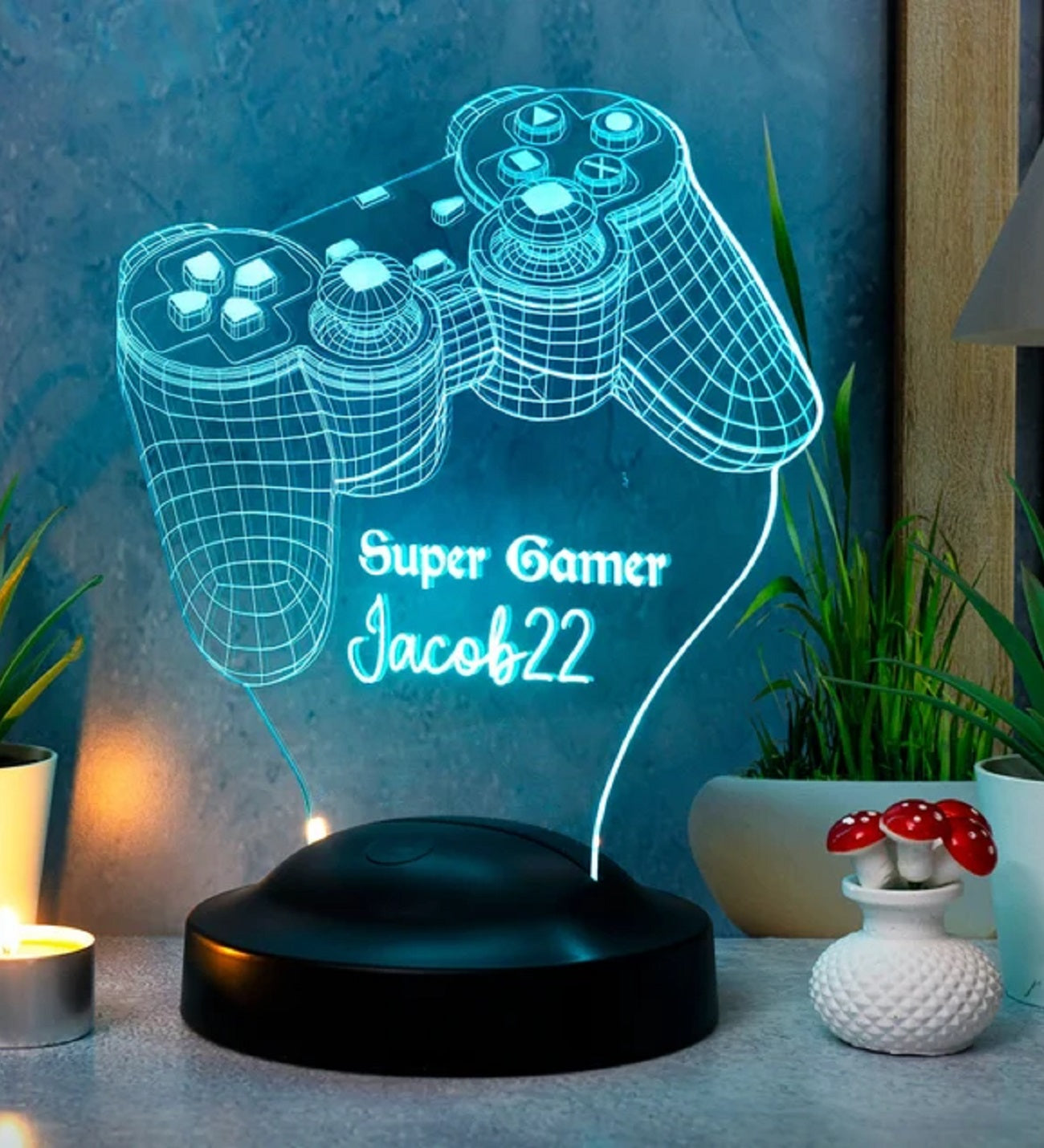 SPIELKONSOLE PERSONALISIERTE GESCHENKE MIT WUNSCHTEXT FÜR GAMER PS KONSOLE
