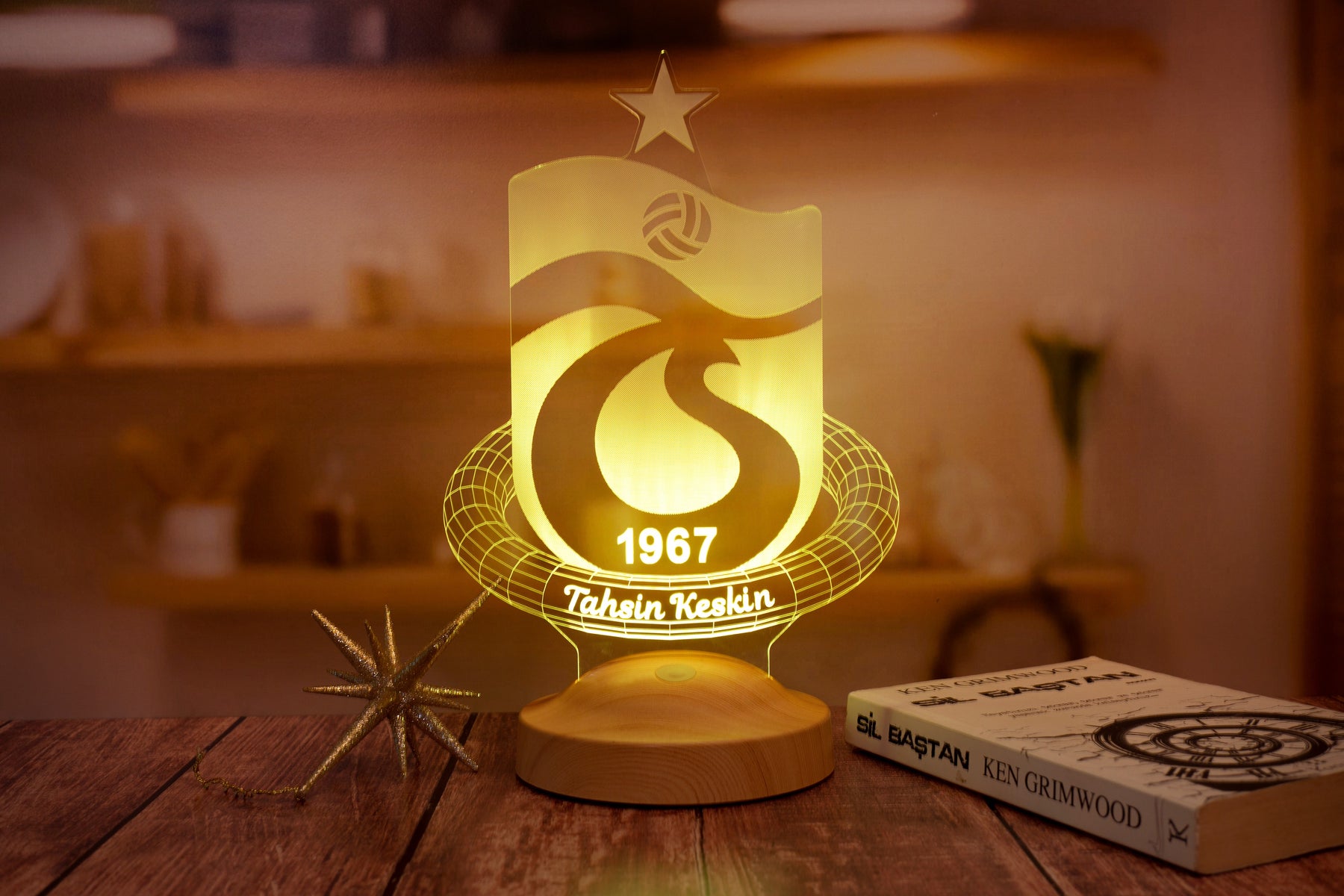Trabzonspor Personalisierte Lampe mit Wunschtext