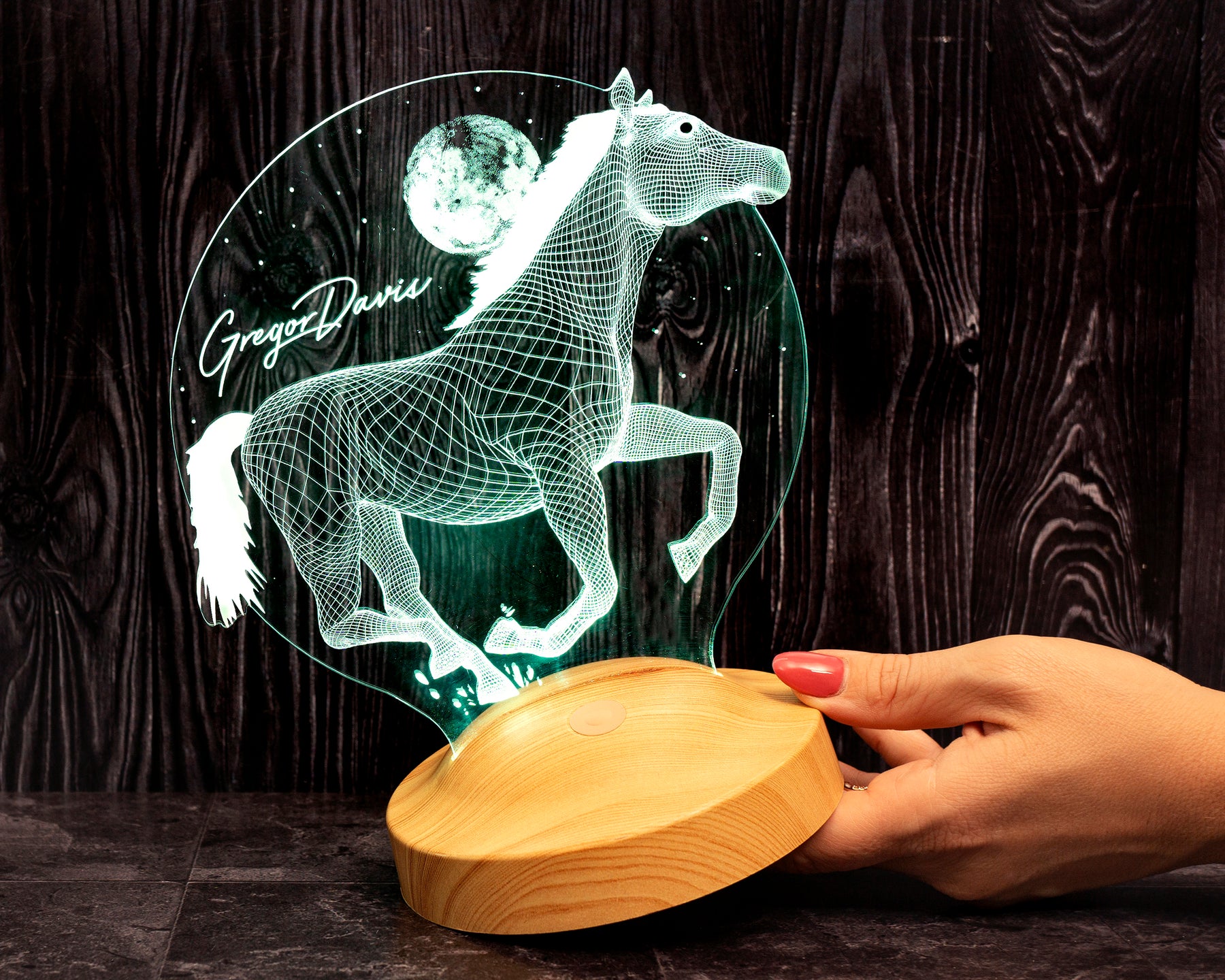 3D Pferd LED Lampe Geschenk für Pferdeliebhaber Reitergeschenke