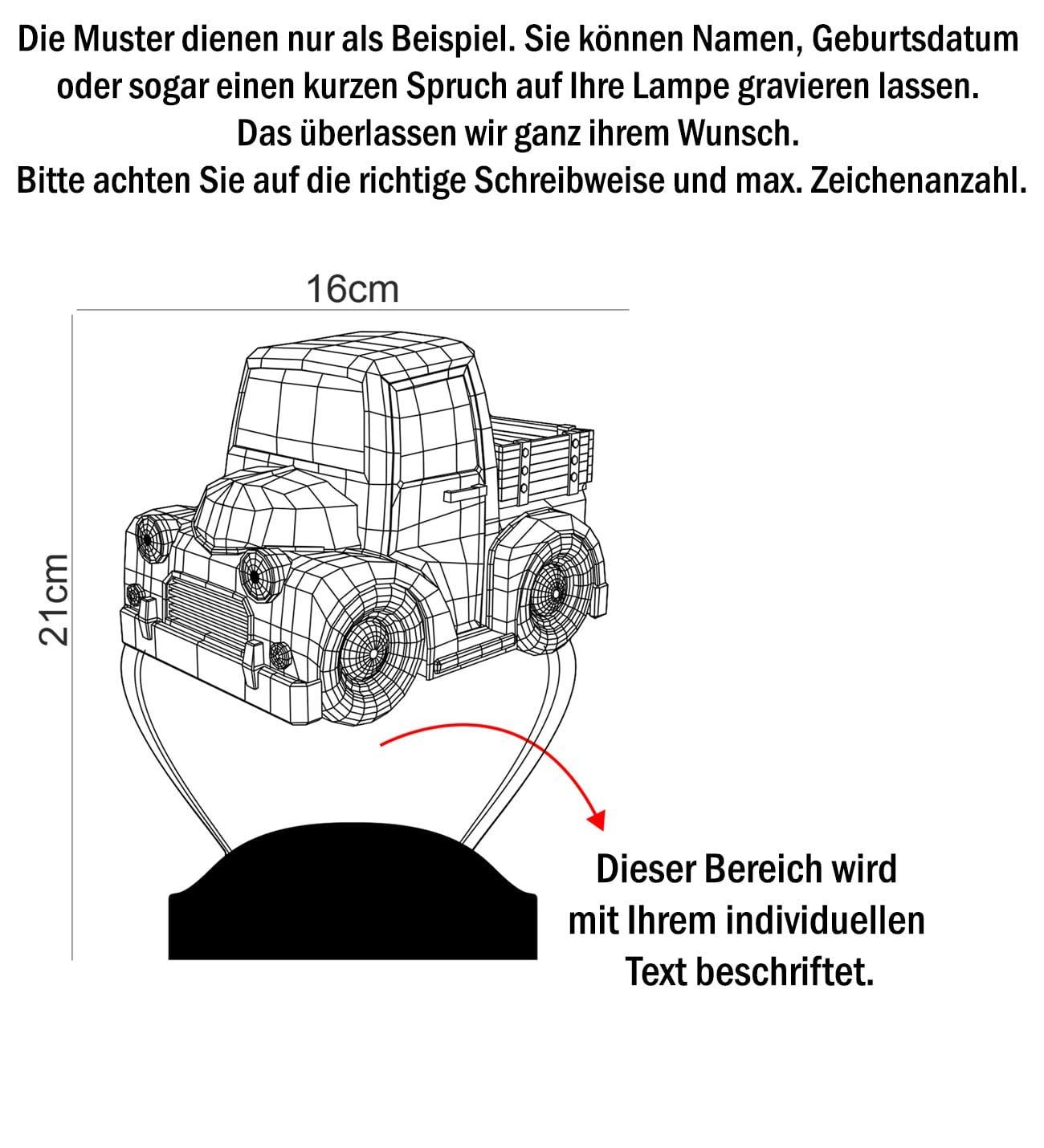 LKW Personalisierte Geschenke für Junge Mädchen