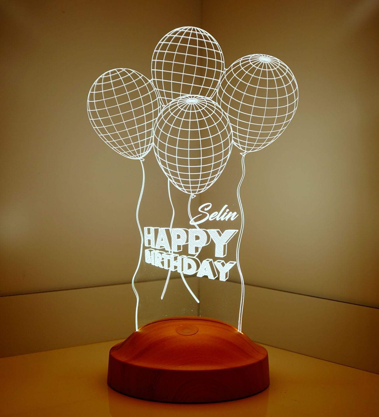Geburtstag Geschenke Personalisierte Lampe mit Wunschtext