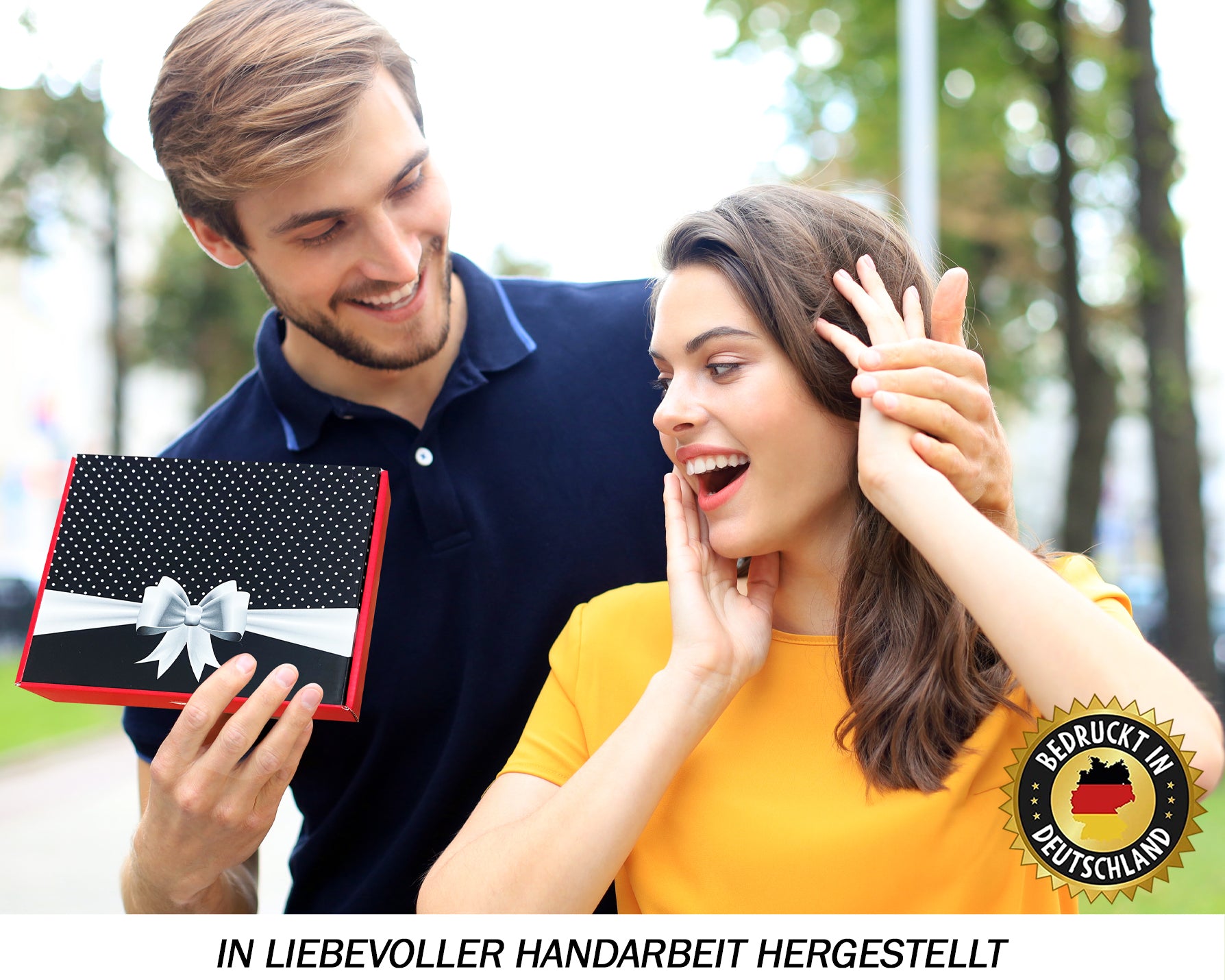 Personalisierte Dekoaufsteller Spotify Songschild hochwertigem UV-Druck Holzaufsteller & Geschenkbox