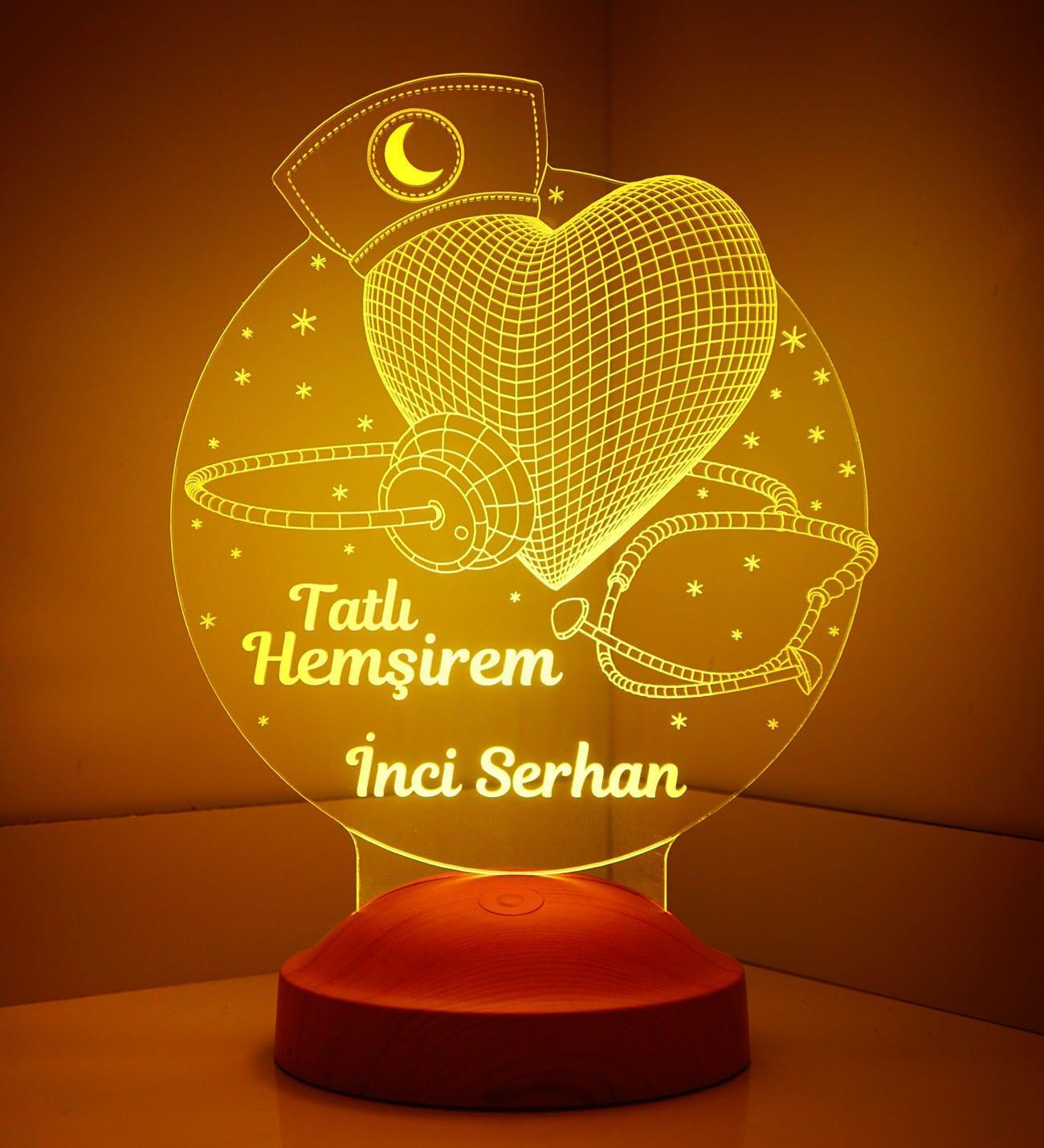 Geschenk für Berufs Einsteiger Krankenschwestern Personalisierte Lampe