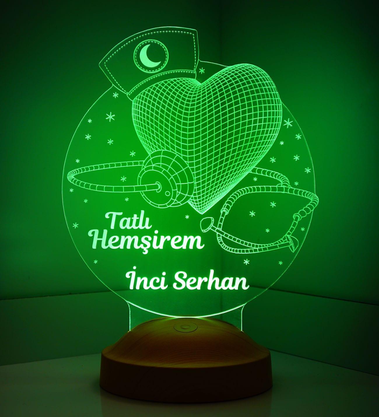 Geschenk für Berufs Einsteiger Krankenschwestern Personalisierte Lampe