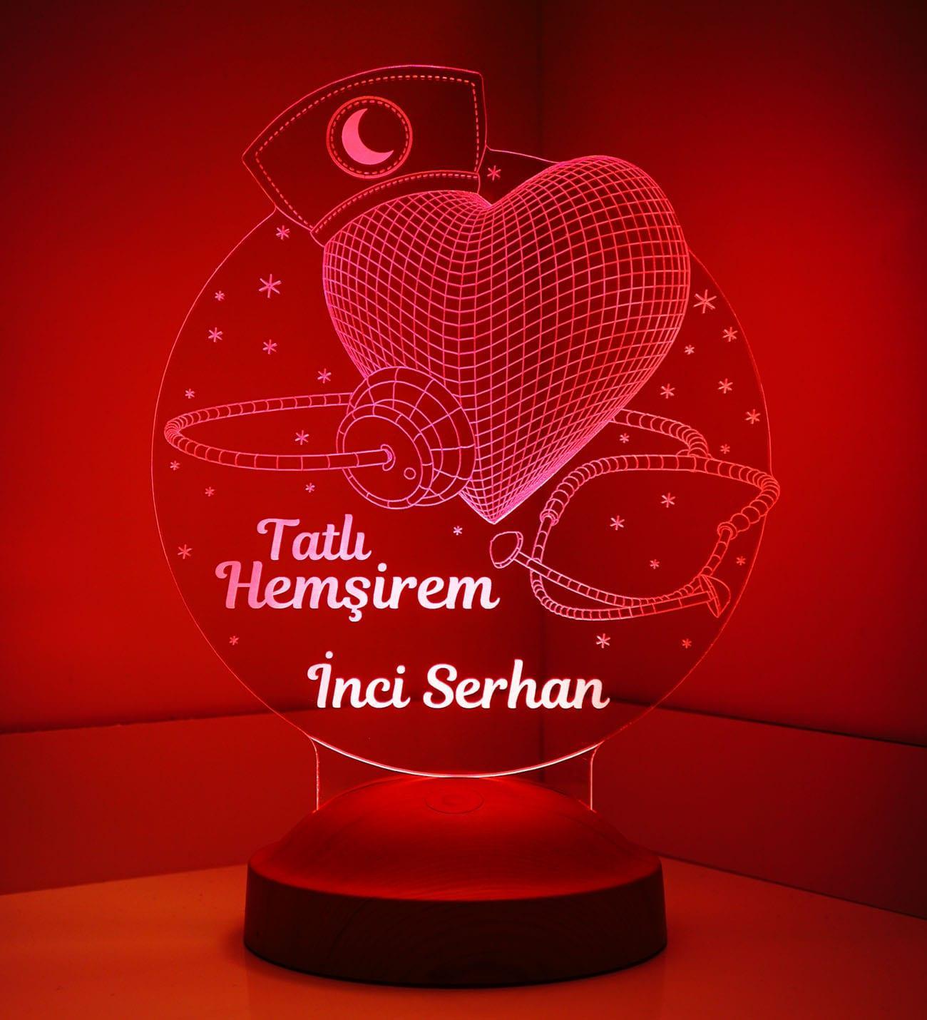 Geschenk für Berufs Einsteiger Krankenschwestern Personalisierte Lampe