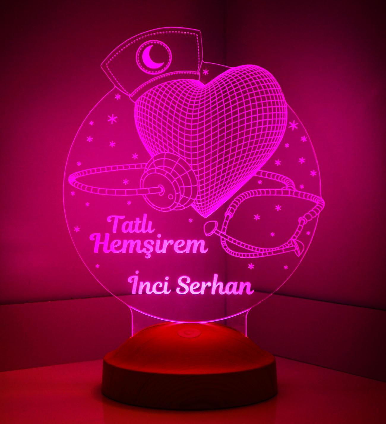 Geschenk für Berufs Einsteiger Krankenschwestern Personalisierte Lampe