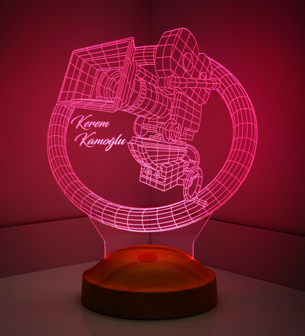 Kamera Personalisierte Lampe mit Wunschtext