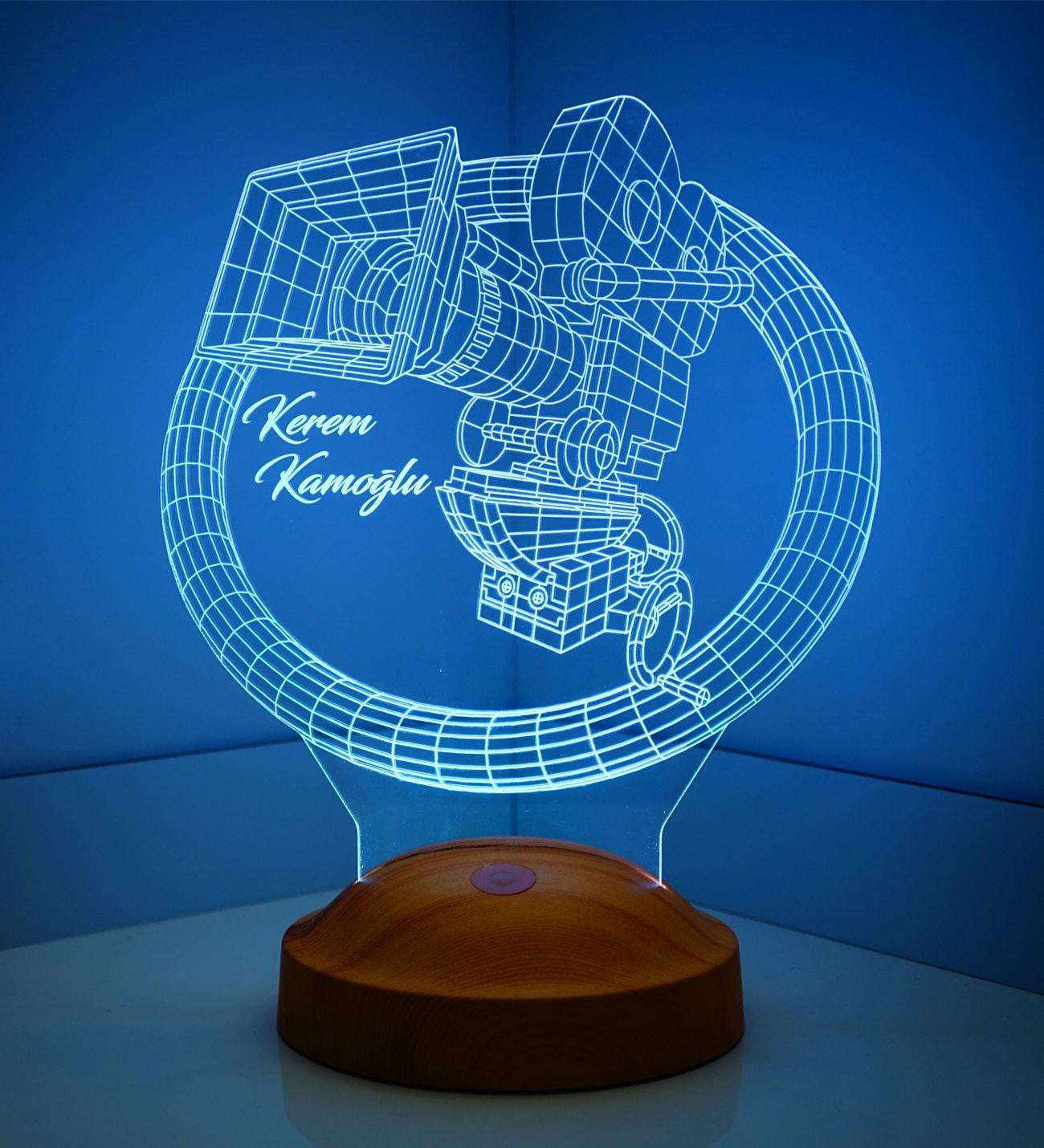 Kamera Personalisierte Lampe mit Wunschtext