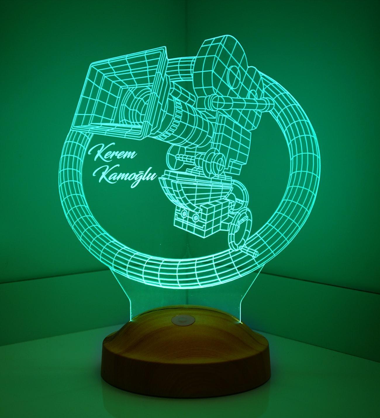 Kamera Personalisierte Lampe mit Wunschtext