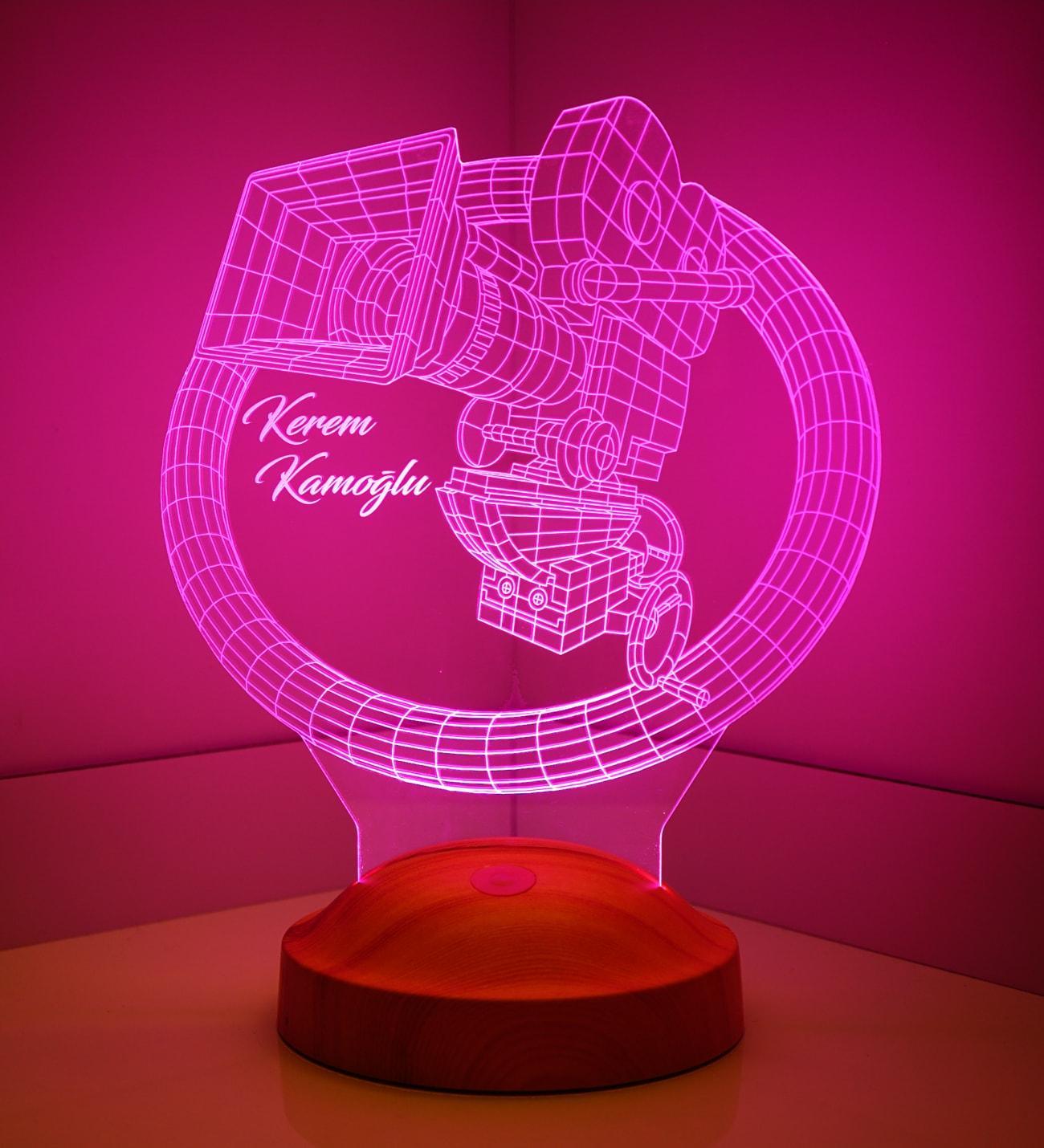 Kamera Personalisierte Lampe mit Wunschtext