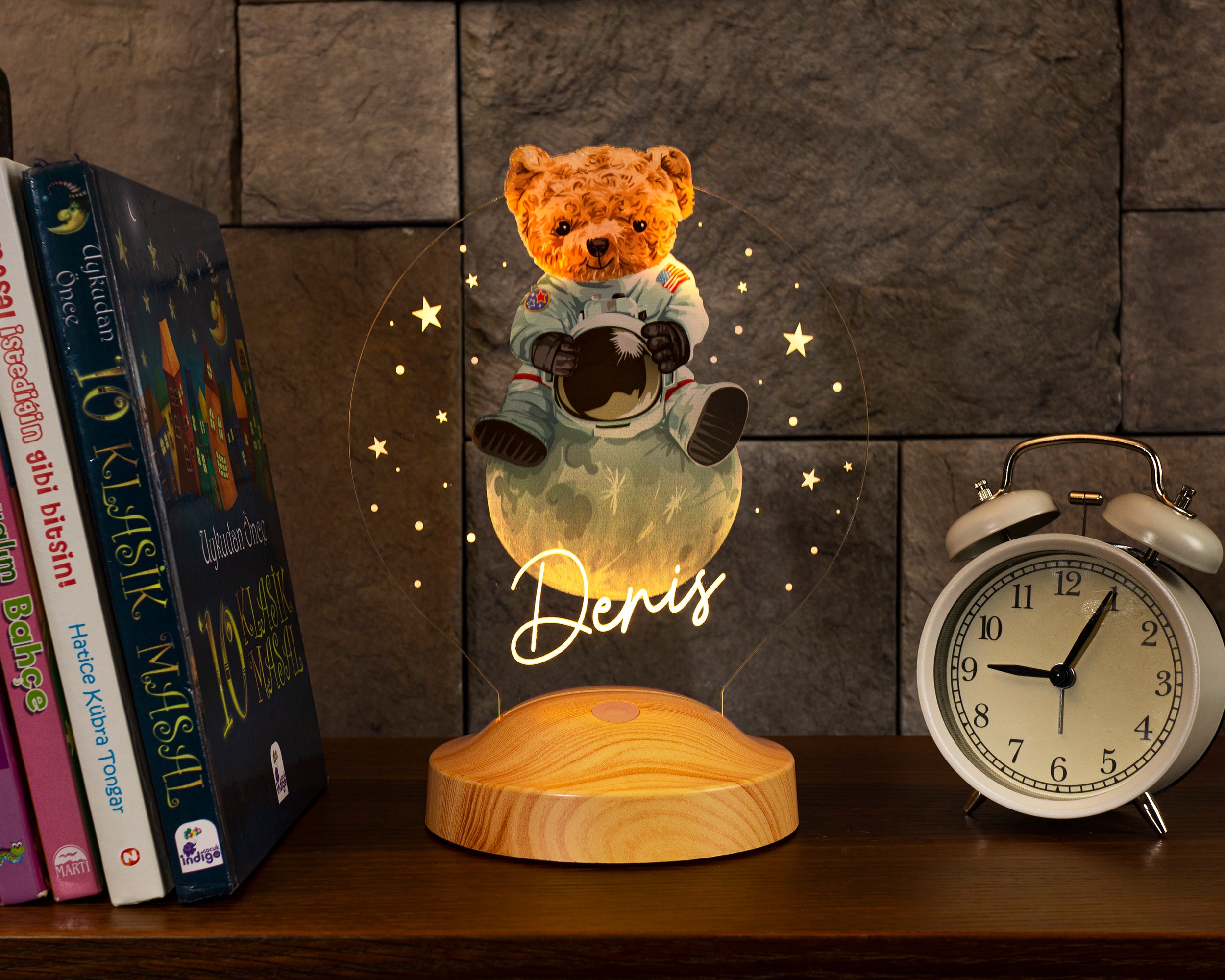 Teddybär Personalisierte Geschenke 3D Lampe mit Name UV Druck Geburtstagsgeschenk