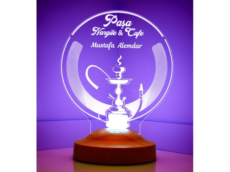Personalisierte Geschenke Lampe mit Gravur Wunschtext