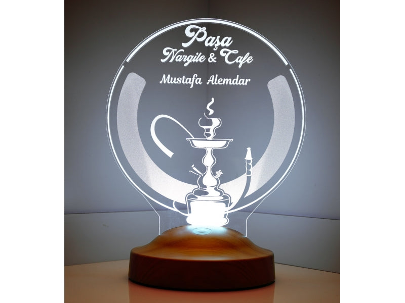 Personalisierte Geschenke Lampe mit Gravur Wunschtext