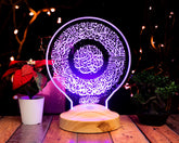 Fatiha Ramadan Deko Islamische Eid Mubarak Dekoration 3D Led Lampe
