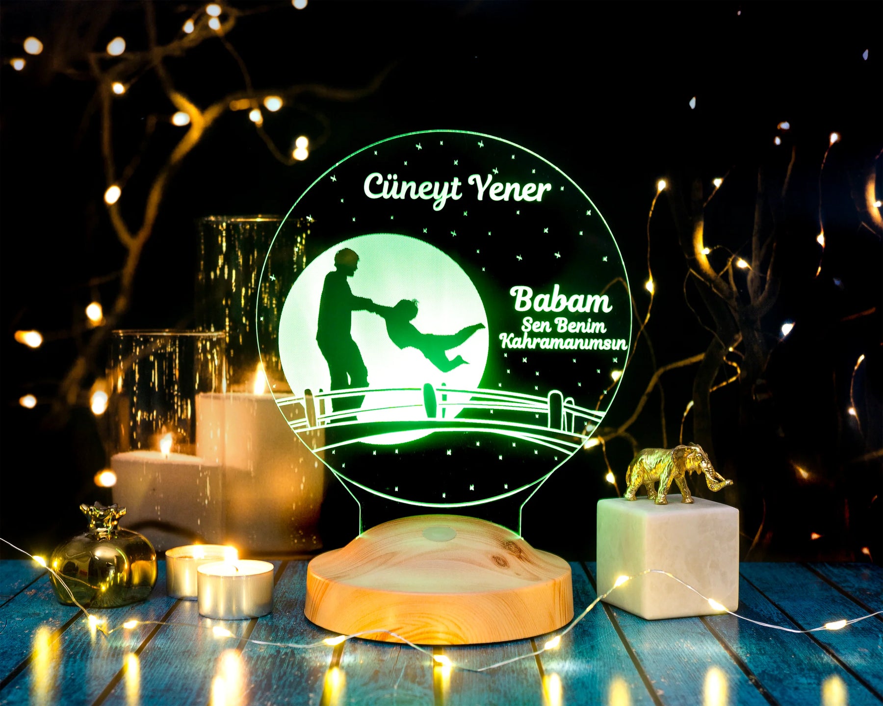 Geschenke für Papa Personalisierte Lampe