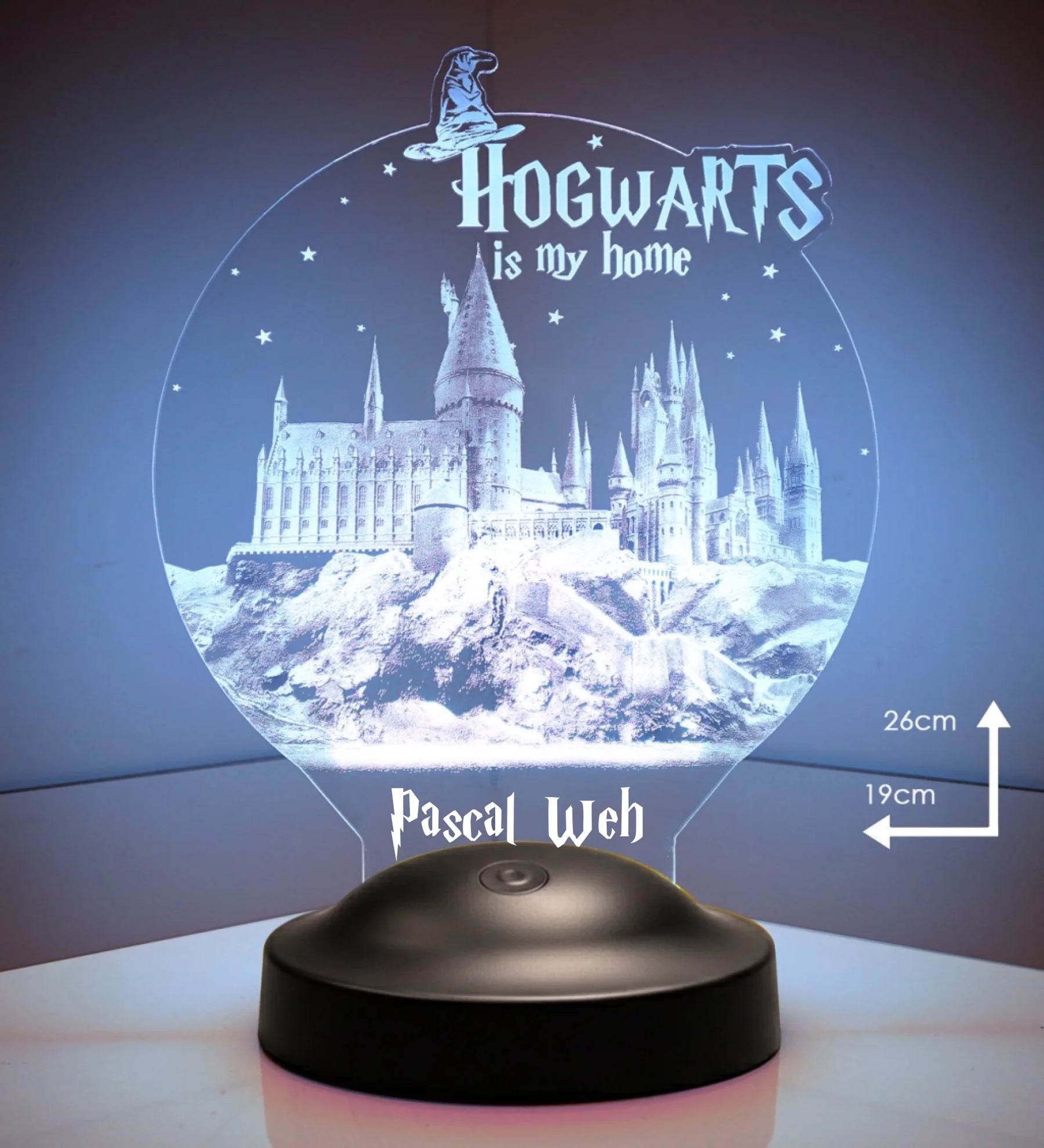 Hogwarts Personalisierte Geschenke Lampe mit Gravur 2