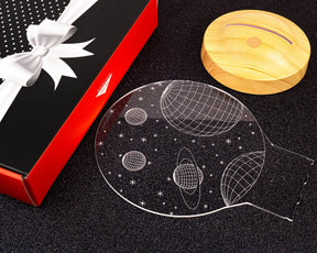 Weltall Personalisierte Lampe mit Wunschtext